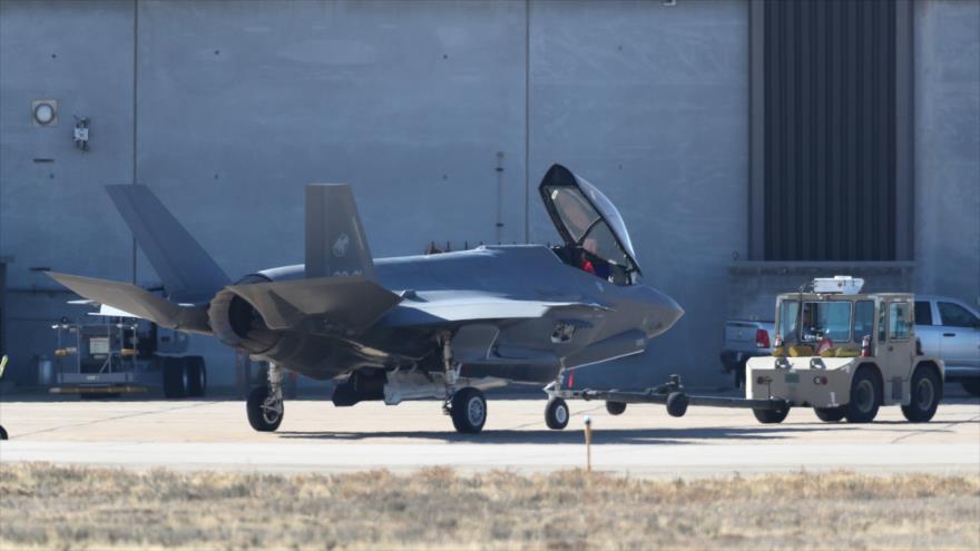 Un caza F-35 estadounidense en una base aérea cerca de la ciudad de Salt Lake, EE.UU., 19 de noviembre de 2018. (Foto: AFP)