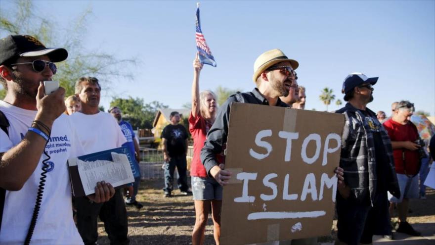 Una manifestación contra el Islam en Phoenix, Arizona, 29 de mayo de 2015.