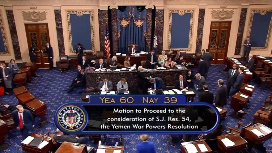Senado de EEUU seguirá debates para cesar apoyo a guerra en Yemen