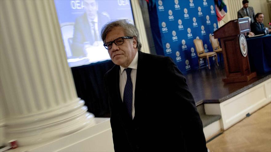El secretario general de la Organización de Estados Americanos (OEA), Luis Almagro, 29 de mayo de 2018. (Foto: AFP)