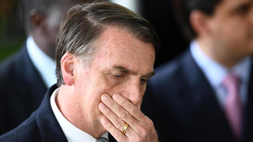 El presidente electo de Brasil, Jair Bolsonaro, en la sede del gobierno de transición en Brasilia, 4 de diciembre de 2018. (Foto: AFP)