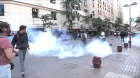 Enfrentamientos entre Policía y manifestantes en Santiago de Chile