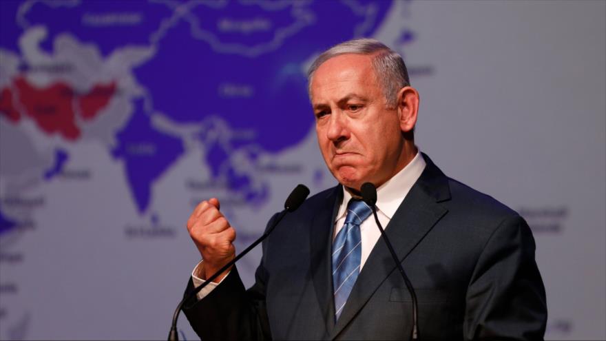 El primer ministro israelí, Benjamín Netanyahu, durante una reunión en Al-Quds (Jerusalén), 12 de diciembre de 2018. (Foto: AFP)