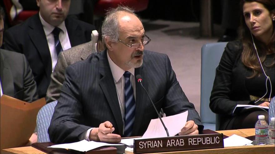 El embajador permanente de Siria ante la Organización de las Naciones Unidas (ONU), Bashar al-Yafari.