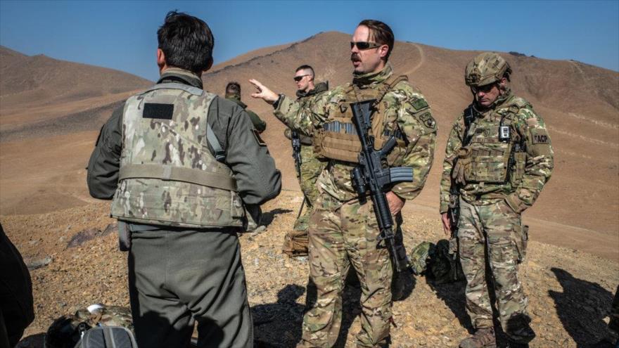 Personal de la Fuerza Aérea de EE.UU. en la provincia de Logar, oeste de Afganistán. 