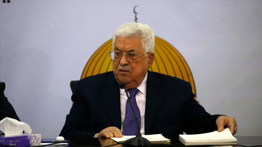 El presidente palestino, Mahmud Abás, en una reunión con su partido, Al-Fatah, en la ciudad cisjordana de Ramalá, 9 de diciembre de 2018. (Foto: AFP)