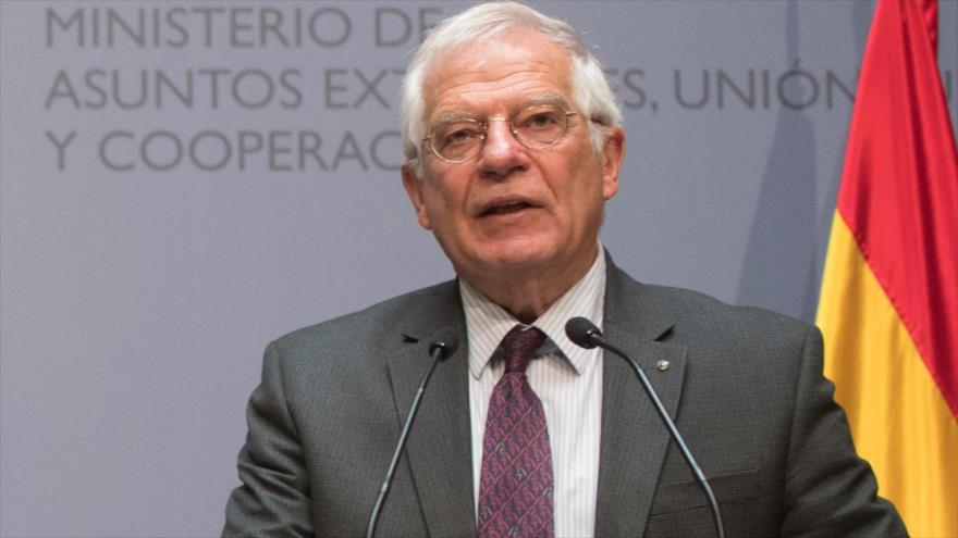 El canciller español, Josep Borrell, en una rueda de prensa en Madrid, 6 de noviembre de 2018. (Foto: AFP)