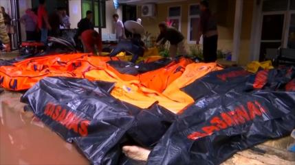Aumenta a 222 número de muertos por tsunami en Indonesia