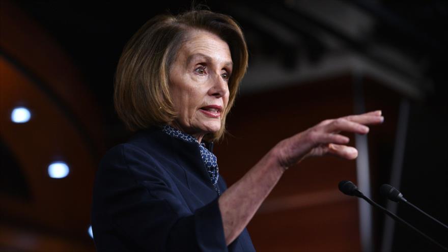 La líder de los demócratas en la Cámara de Representantes, Nancy Pelosi, Washington D.C., 13 de diciembre de 2018, (Foto: AFP).