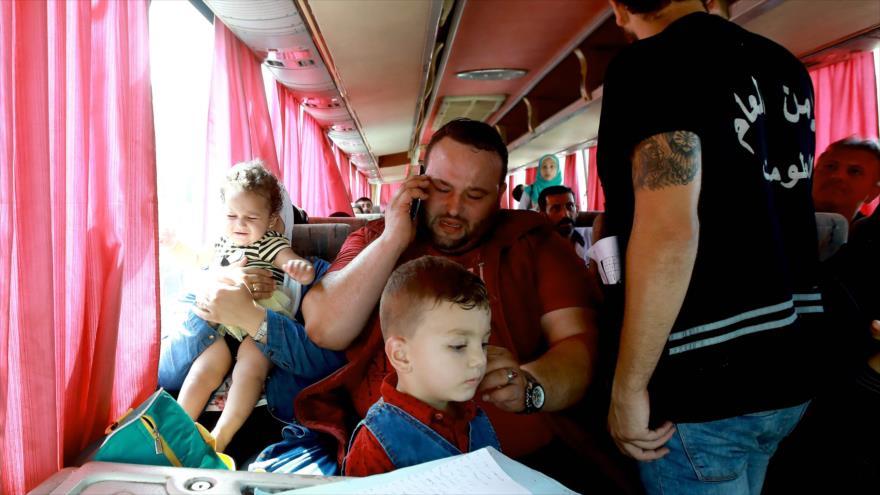 Refugiados sirios regresan a su país desde El Líbano, 17 de septiembre de 2018. (Foto: AFP)
