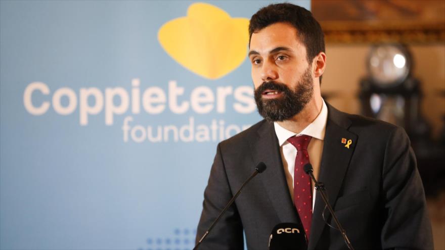 El presidente del Parlament de Cataluña, Roger Torrent, 24 de noviembre de 2018. (Foto: AFP)