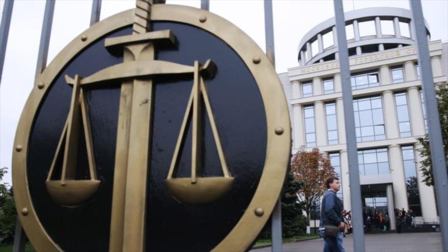 La sede del Tribunal Municipal de Moscú, capital de Rusia.