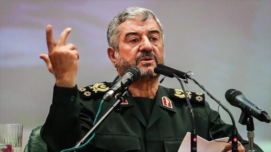 El comandante en jefe del CGRI de Irán, el general de división Mohamad Ali Yafari.
