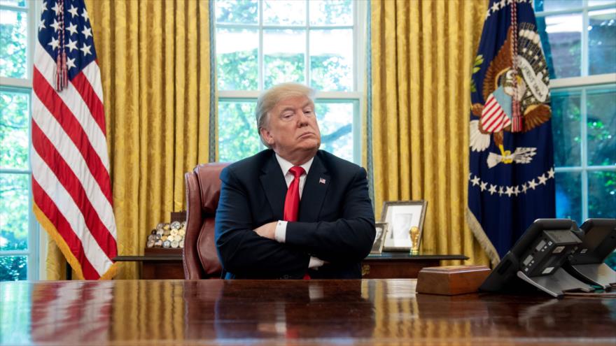 El presidente de EE.UU., Donald Trump, en el Despacho Oval de la Casa Blanca, Washington, 10 de octubre de 2018. (Foto: AFP)