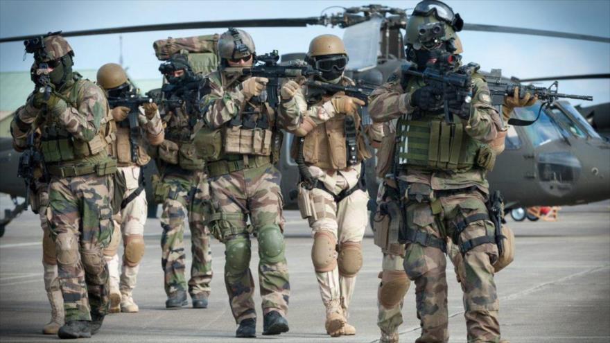 Soldados de las Fuerzas Especiales francesas en una operación de entrenamiento.