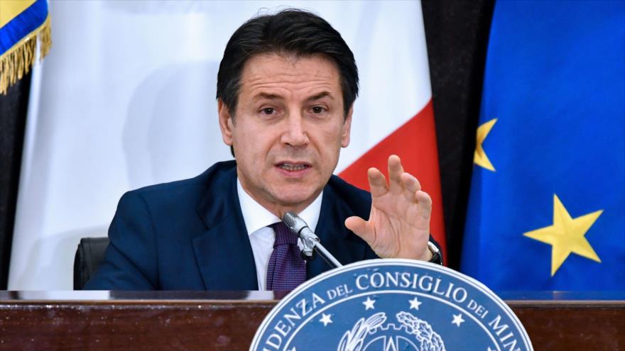 El primer ministro de Italia, Giuseppe Conte, habla durante una rueda de prensa en Roma (capital), 28 de diciembre de 2018. (Foto: AFP)