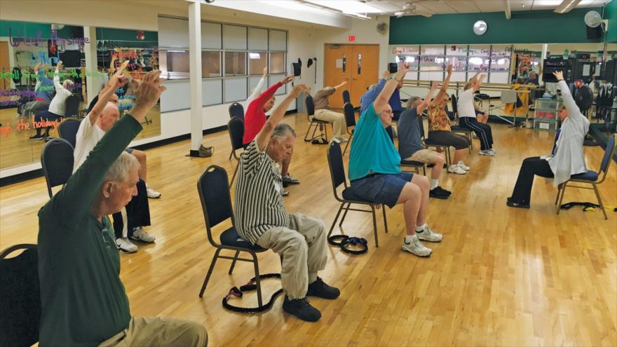 Una clase para las víctimas de la enfermedad de Párkinson.
