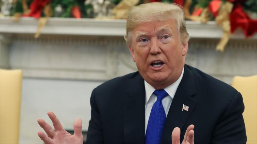 El presidente de EE.UU., Donald Trump, en el Despacho Oval de la Casa Blanca, Washington, 11 de diciembre de 2018. (Foto:AFP)