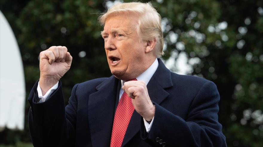 El presidente de EE.UU., Donald Trump, habla ante los periodistas en el jardín de la Casa Blanca, 9 de noviembre de 2018. (Foto: AFP)