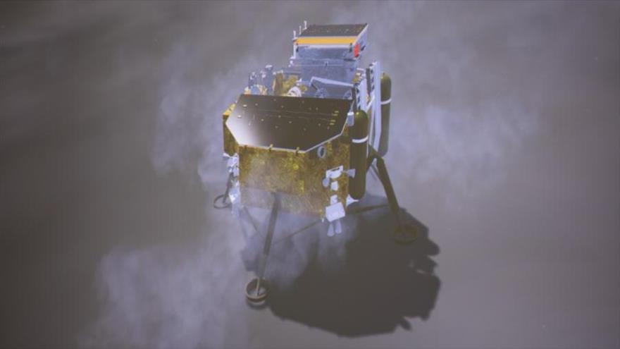 Un dibujo de la sonda china Chang’e-4.