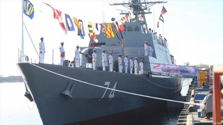 Sahand, un destructor de fabricación nacional se ha unido a la flota sur de las Fuerzas Navales de Irán, 1 de diciembre de 2018. (Foto: IRNA)