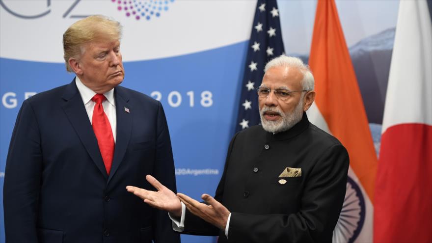 El primer ministro indio, Narendra Modi, junto al presidente de EE.UU., Donald Trump, en Buenos Aires (Argentina), 30 de noviembre de 2018. (Foto: AFP)
