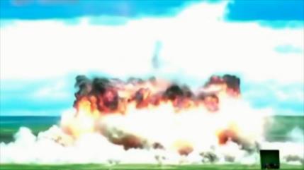 Vean potente lanzamiento de “madre de todas las bombas” de China 