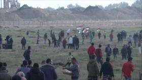 Otra jornada de protesta en Gaza denuncia normalización con Israel