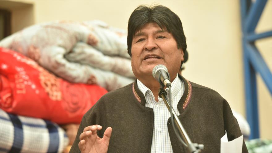 El presidente de Bolivia, Evo Morales, en un acto en la ciudad de La Paz, 22 de diciembre de 2018. (Foto: ABI)