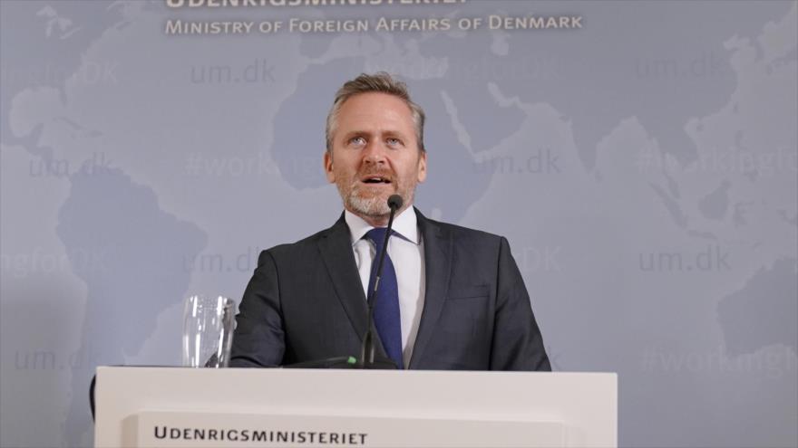 El canciller danés, Anders Samuelsen, durante una rueda de prensa en Copenhague, 30 de octubre de 2018. (Foto: AFP)