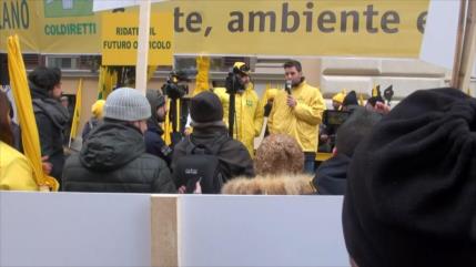 Protesta nacional en el sector agrícola italiano