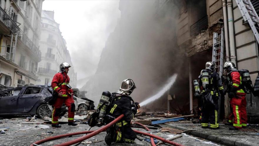 Se registra una fuerte explosión en el centro de París