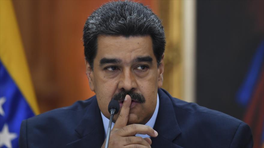 El presidente de Venezuela, Nicolás Maduro, ofrece una conferencia de prensa en el Palacio de Miraflores, 9 de enero de 2019. (Foto: AFP)