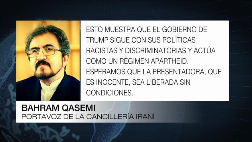 Irán condena detención de la presentadora de Press TV