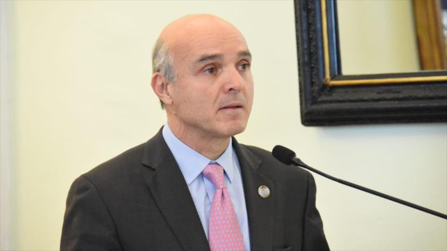 El coordinador residente de la ONU en Bolivia, Mauricio Ramírez, durante un acto, La Paz (capital boliviana), 28 de noviembre de 2018. (Foto: Cancillería.gob.bo)