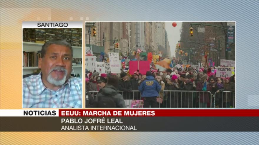 Jofré: Marcha de mujeres debe ser una clara señal contra Trump