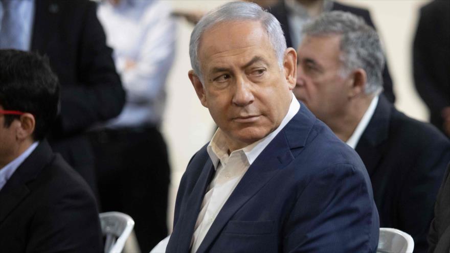 El primer ministro israelí, Benjamín Netanyahu, visita una planta de Israel Aerospace Industries (IAI), 22 de enero de 2019. (Foto: AFP)