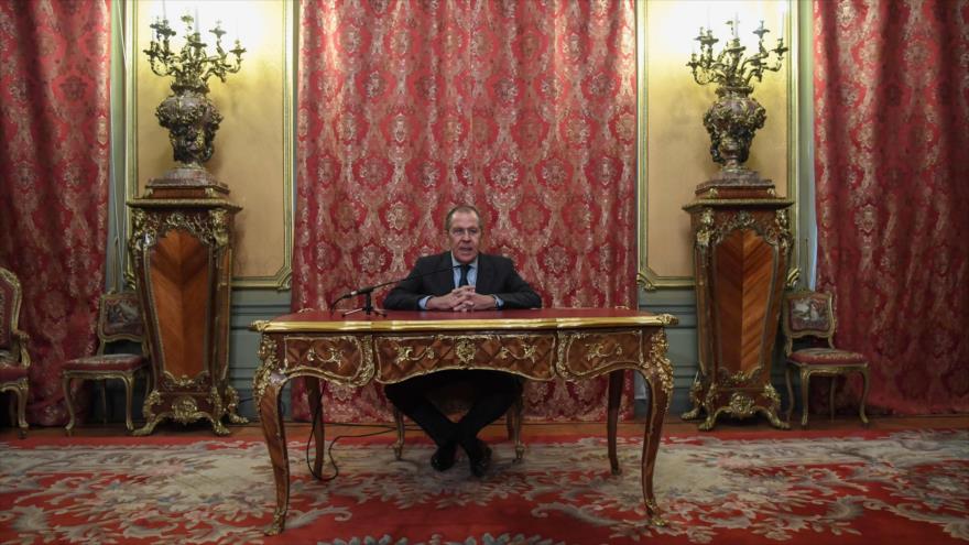 El canciller ruso, Serguéi Lavrov, Moscú, 14 de enero de 2019.