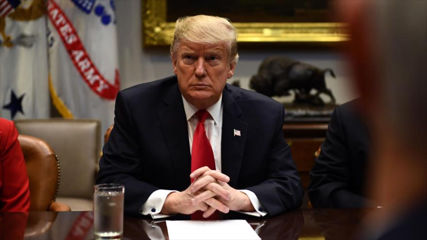 El presidente de EE.UU., Donald Trump, en una reunión en la Casa Blanca, 25 de enero de 2019. (Foto: AFP)