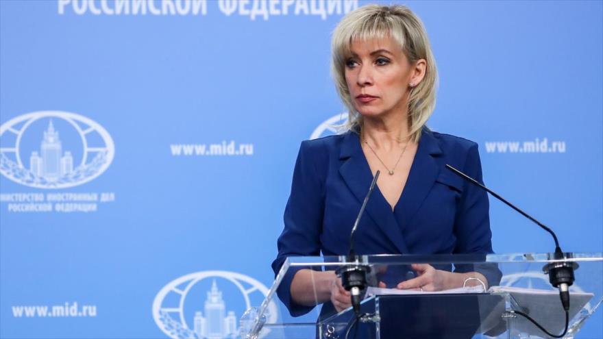 La portavoz del Ministerio de Relaciones Exteriores de Rusia, María Zajarova.