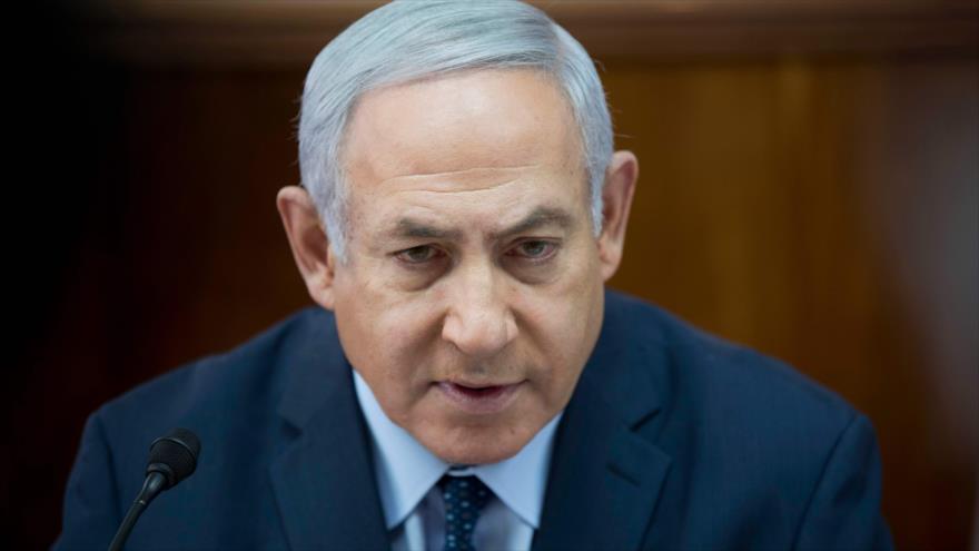 El primer ministro israelí, Benjamín Netanyahu, en una reunión en Al-Quds (Jerusalén), 27 de enero de 2019. (Foto: AFP)