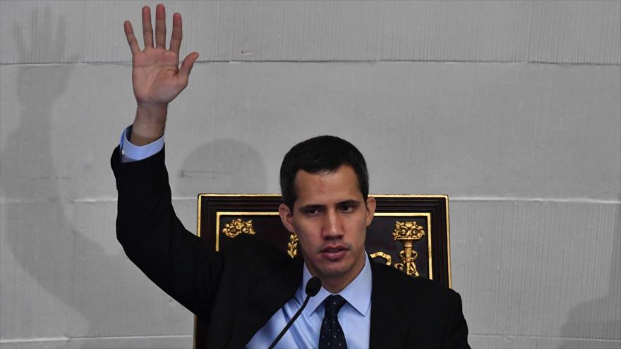 El presidente de la Asamblea Nacional (AN) venezolana —controlada por la oposición—, Juan Guaidó, en Caracas, 29 de enero de 2019. (Foto: AFP)
