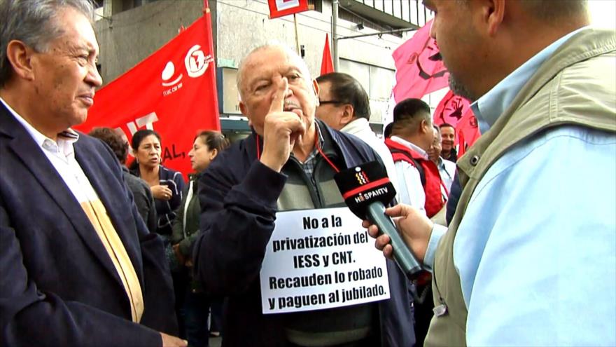 Aliados de Lenín Moreno en Ecuador marchan en su contra 