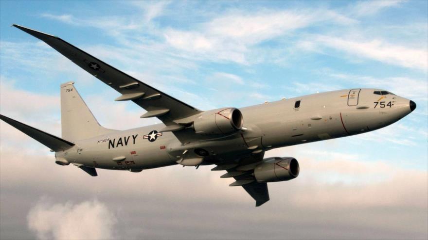 Un avión de reconocimiento Boeing P-8A Poseidon de la Fuerza Aérea de Estados Unidos.