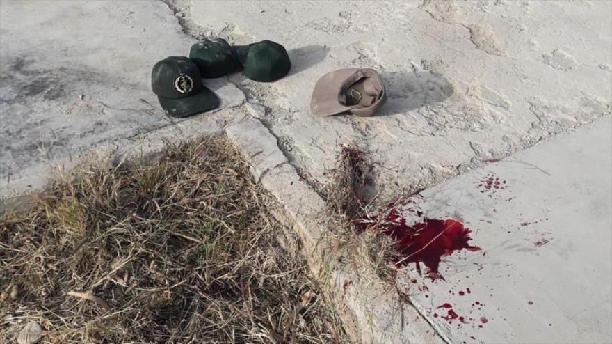 Escenario de un ataque terroristas en la ciudad de Nikshahr, sureste de Irán, 2 de febrero de 2019. (Foto: Fars)