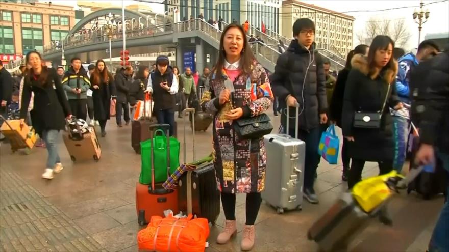 Millones de personas vuelven a casa por año nuevo en China