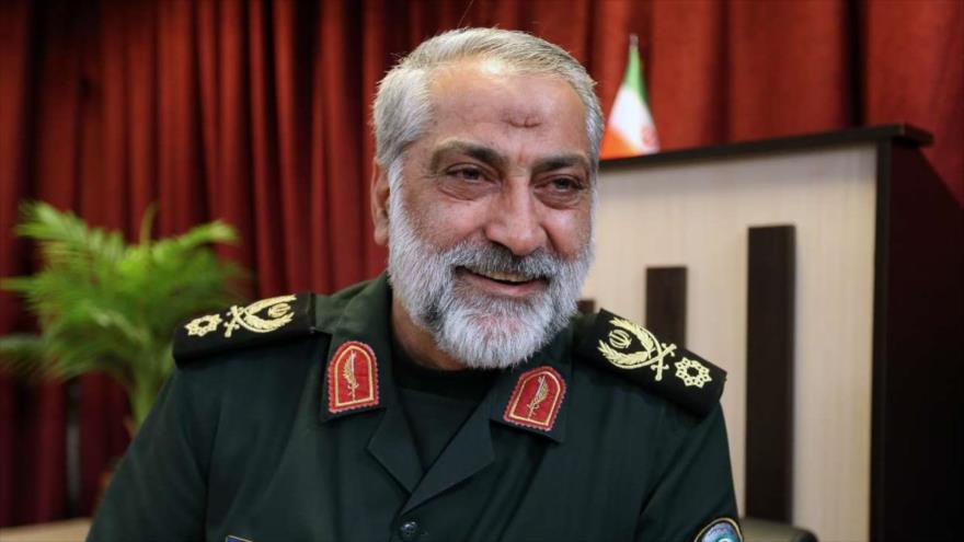 El general de brigada Abolfazl Shekarchi, un alto portavoz de las Fuerzas Armadas de Irán.