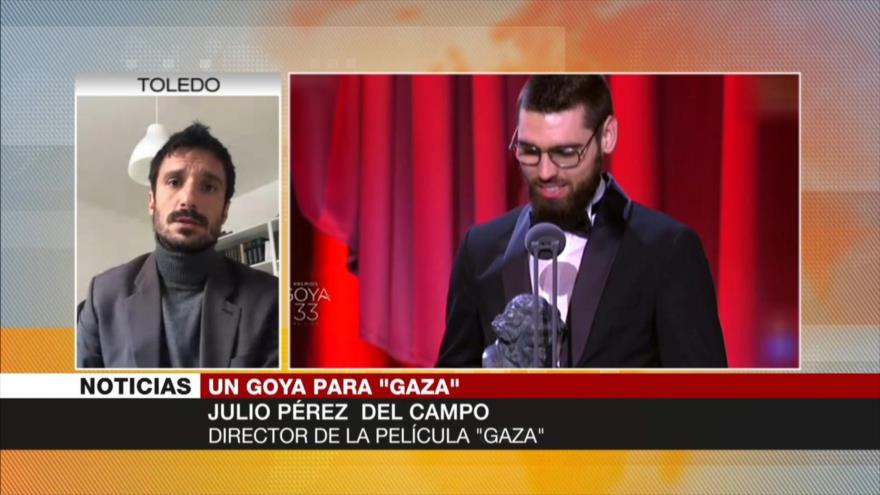 Julio Pérez: Premio Goya es un reconocimiento a realidad de Gaza