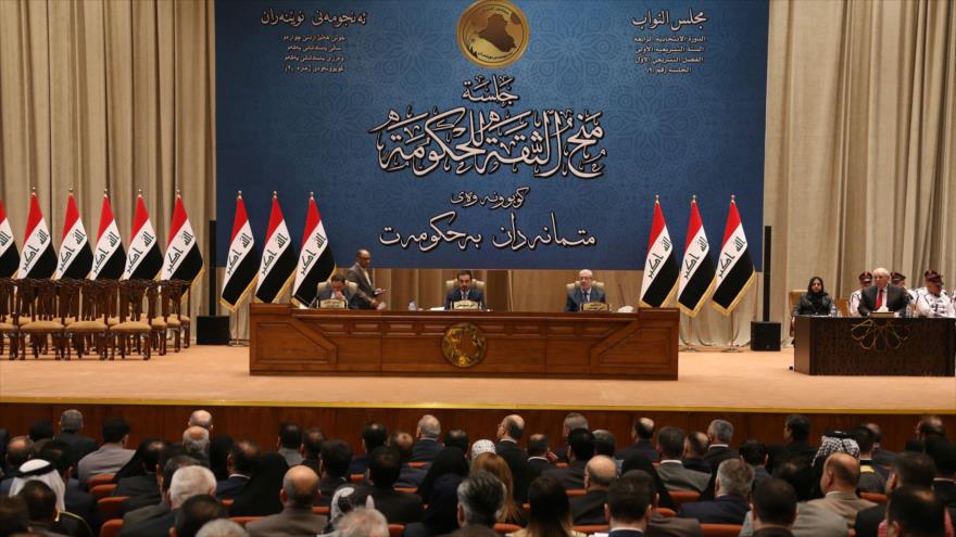 Una sesión del Parlamento iraquí, cuya sede se halla en Bagdad (la capital), 4 de octubre de 2018. (Foto: AFP)