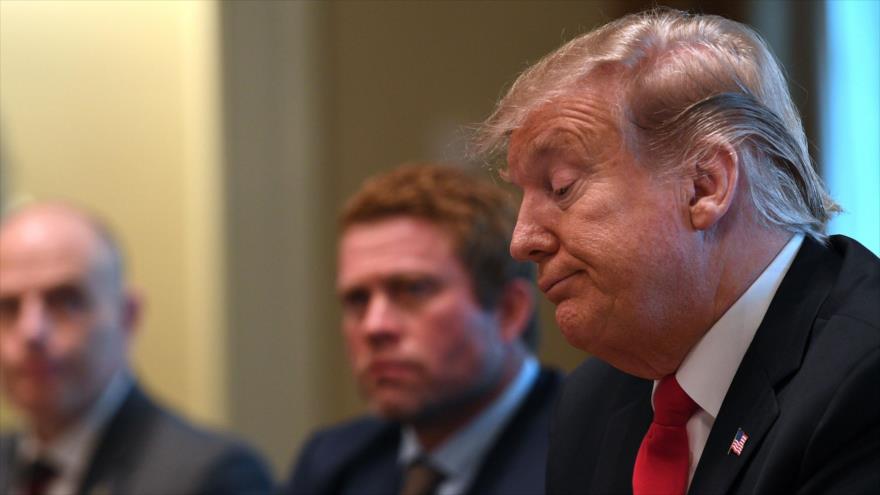 El presidente de EE.UU., Donald Trump, durante una reunión en Washington, 1 de febrero de 2019. (Foto: AFP)